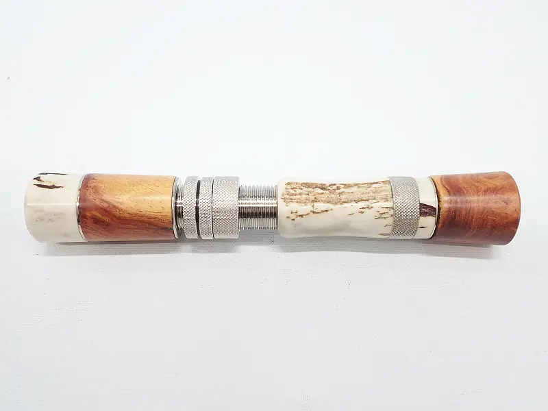 中古 【I's wood works】花梨×スタッググリップ スピニング 杜の家