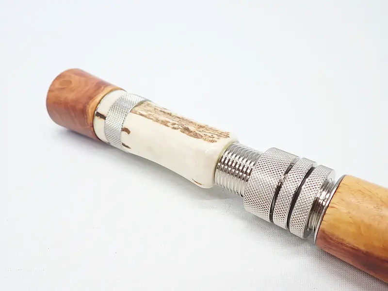 中古 【I's wood works】花梨×スタッググリップ スピニング 杜の家