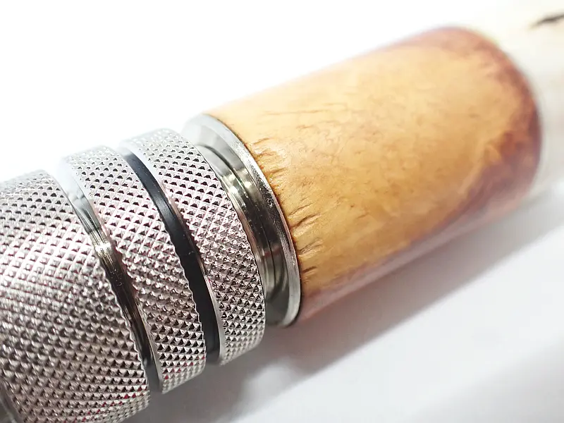 中古 【I's wood works】花梨×スタッググリップ スピニング 杜の家