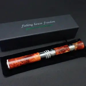 【FHF】 フルウッドグリップ スピニング 花梨紅白瘤-2