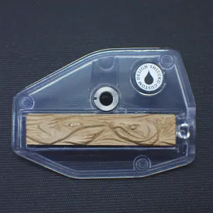 【SHIZUKU】 クリアサイドマウント ウッドカーヴィングプレート 無垢 カワセミ/山女