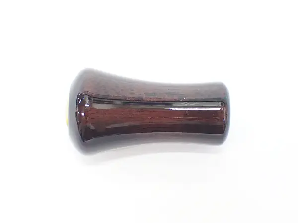 【わたらせ樹脂工房】 丸型真円ノブ シマノ用/黒檀