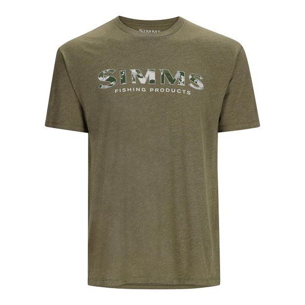 【シムス】 SIMMSロゴTシャツ RC DKクローバー/MTヘザー/MTヘザー S