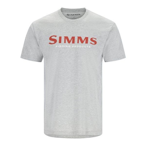 【シムス】 SIMMSロゴTシャツ グレーヘザー S