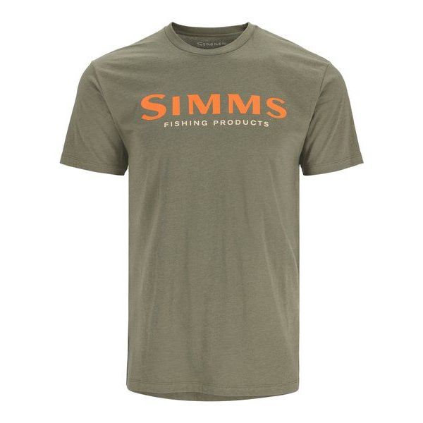 【シムス】 SIMMSロゴTシャツ ミリタリーヘザー S