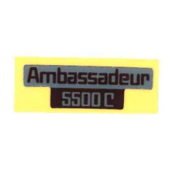 【アブガルシア】 Ambassdeur5500C ステッカー 茶