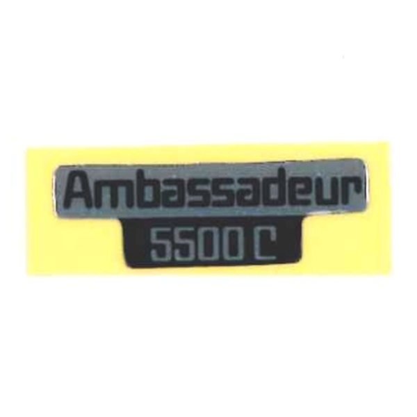 【アブガルシア】 Ambassdeur5500C ステッカー 黒