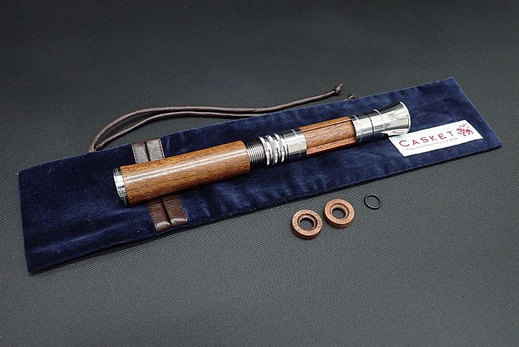 【カスケット】 ベゼルグリップ ウォルナットカーリー  中古