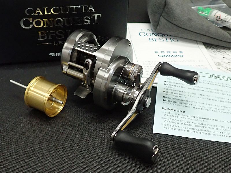 【シマノ】 17 カルカッタ コンクエストBFS HG-L AVAIL/マイクロキャストスプール付き 中古