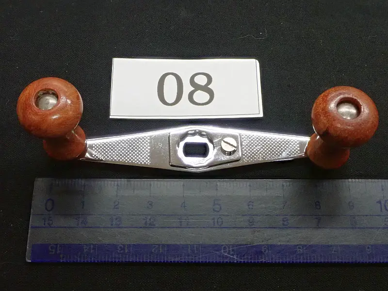 【カハラ】 パワーハンドル 90mm メッシュ/シルバー・カリンノブ・gステッカーなし 08 中古