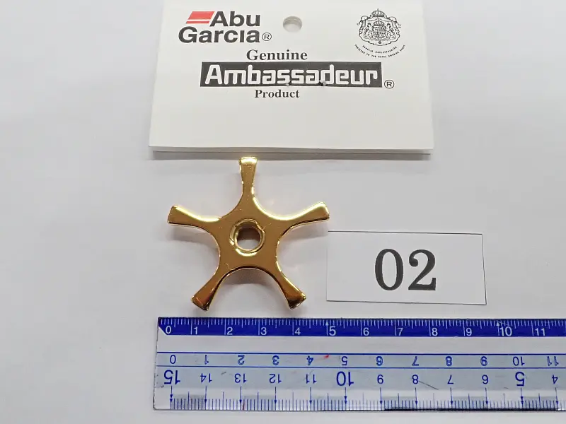 【アブガルシア】 右用スタードラグ 5本爪角型 ゴールド 02 中古