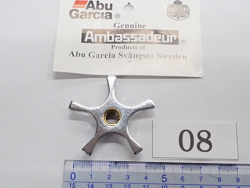 【アブガルシア】 右用スタードラグ 5本爪角型 シルバー 08 中古