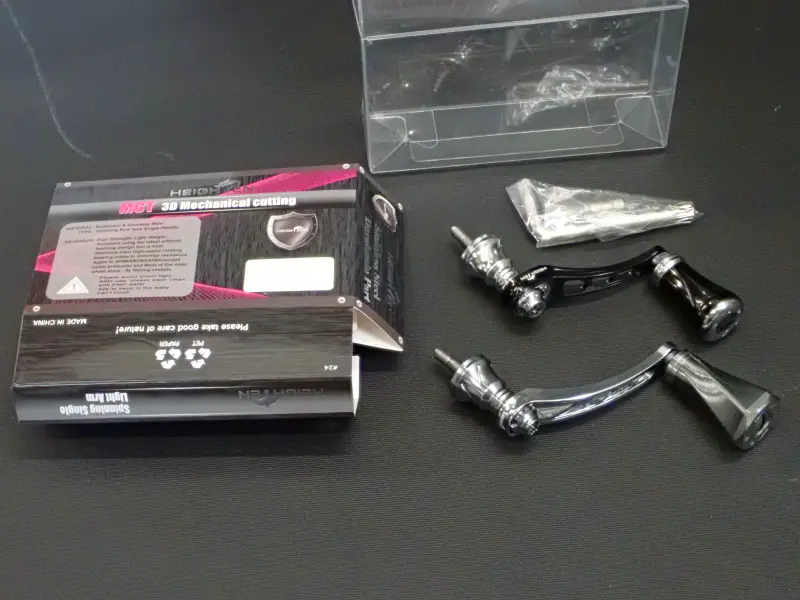 【ハイテン】 スピニングリール用 シングルハンドル 2個セット 中古