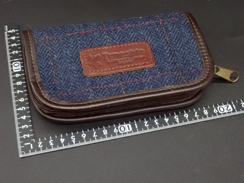 【タインサイド】 ワレット ツイード/ネイビー フォーム 中古