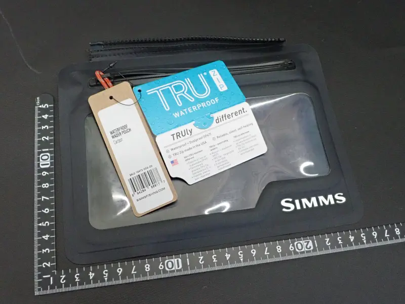 【シムス】 ウォータープルーフ ウェーダーポーチ カーボン 中古