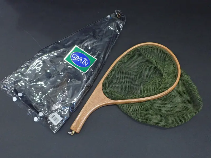 【バレーヒル】 グレイン ランディングネット カーブS オリーブ 中古