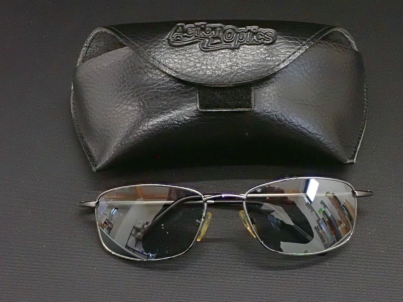 【アクションオプティクス】 偏光グラス ミラー/グレー系 中古